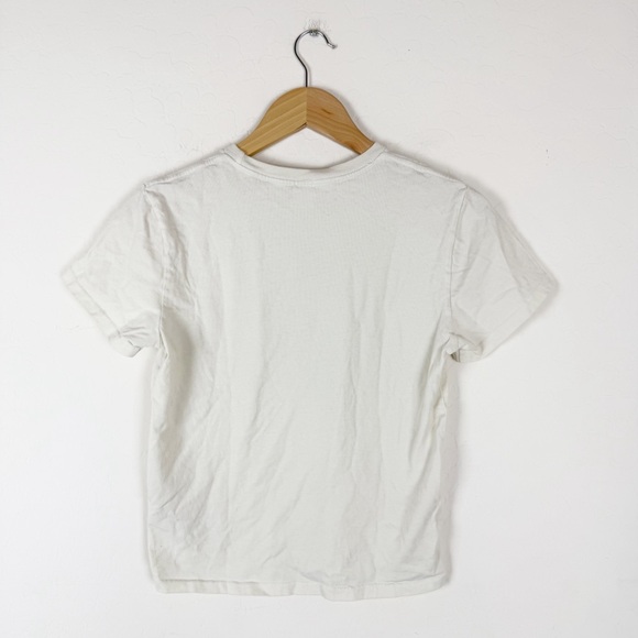 Re/Done Classic Nope Tee Shirt Vintage White Cotton - Picture 4 of 8